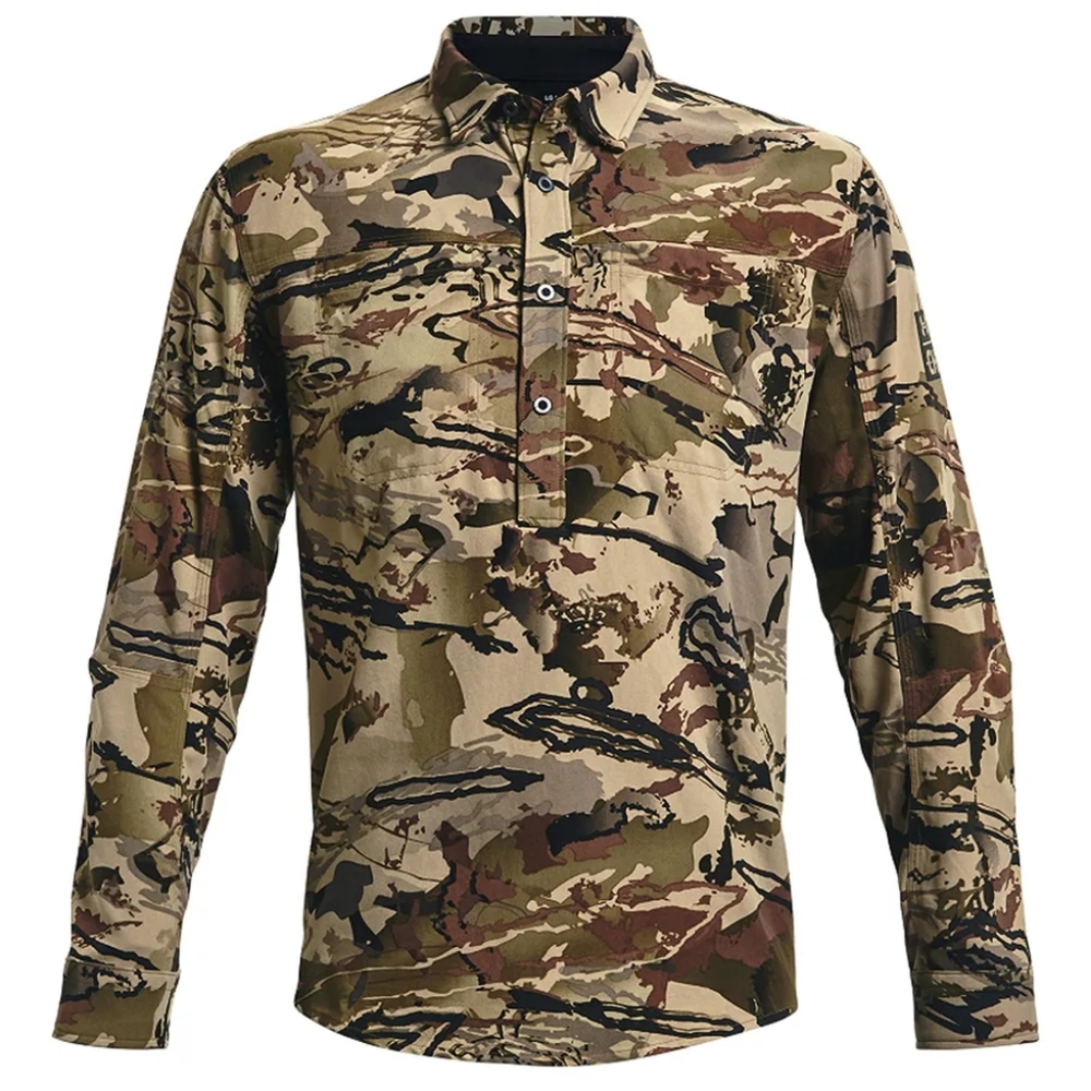 Under Armour Backwoods CH1 Henley Shirt UA Barren Camo/Blk - XXL